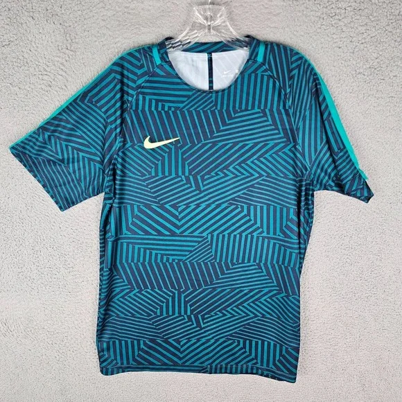 Nike Training T-Shirt Mens Large Printed Dri-Fit Stretch Performance 807073-351 - Picture 1 of 9